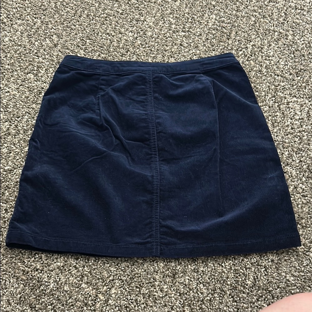 Mossimo Floral Embroidered Navy Skirt - size 2 - Picture 5 of 6